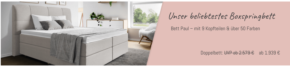 Boxspringbett Paul Boxspringbett Paul